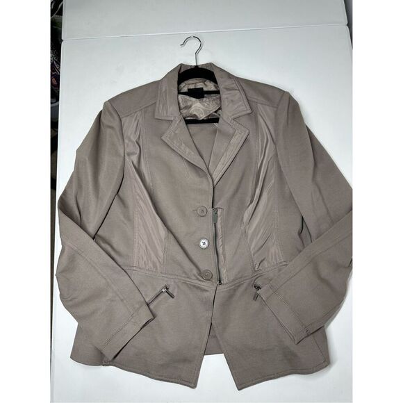 Bonita Women’s Blazer 3 Buttons Size 46 EU/ XL US Cacao Stretch Elements - Picture 7 of 16